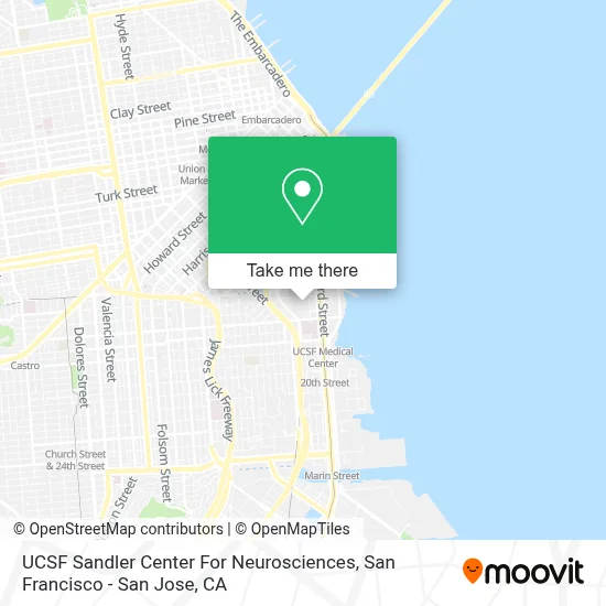 UCSF Sandler Center For Neurosciences map