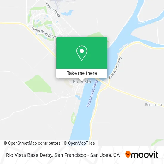 Rio Vista Bass Derby map