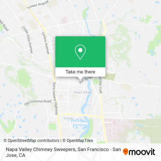 Napa Valley Chimney Sweepers map