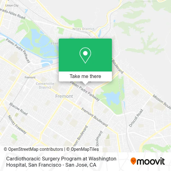 Cardiothoracic Surgery Program at Washington Hospital map