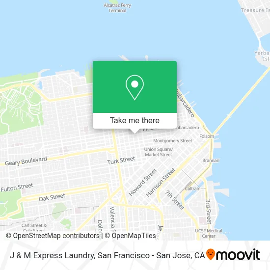 J & M Express Laundry map
