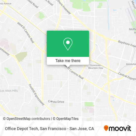 Office Depot Tech map