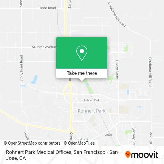 Rohnert Park Medical Offices map