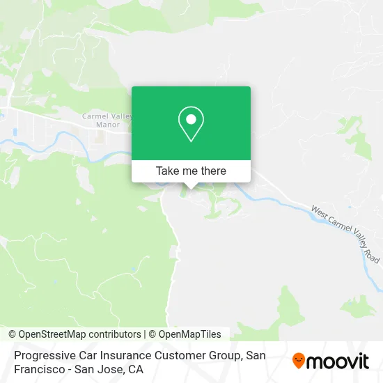 Progressive Car Insurance Customer Group map