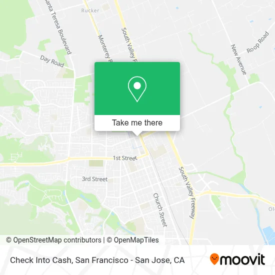 Check Into Cash map