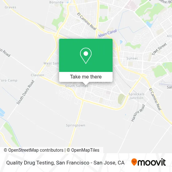 Quality Drug Testing map