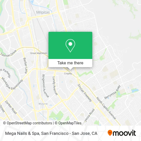 Mega Nails & Spa map