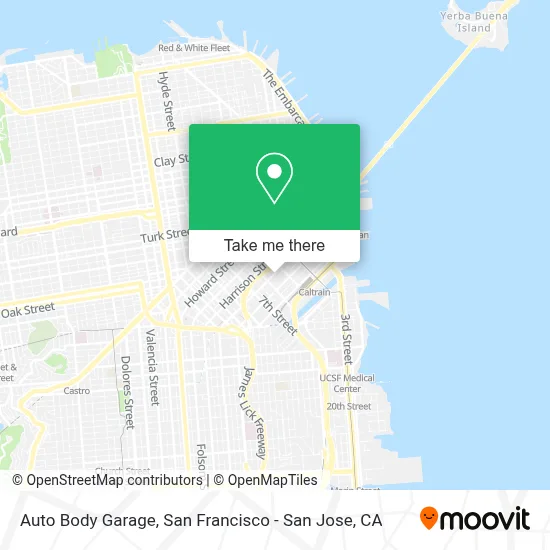 Auto Body Garage map