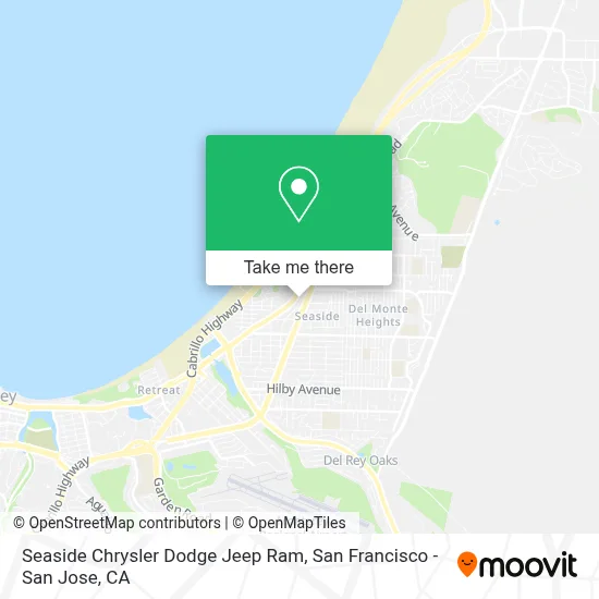 Seaside Chrysler Dodge Jeep Ram map
