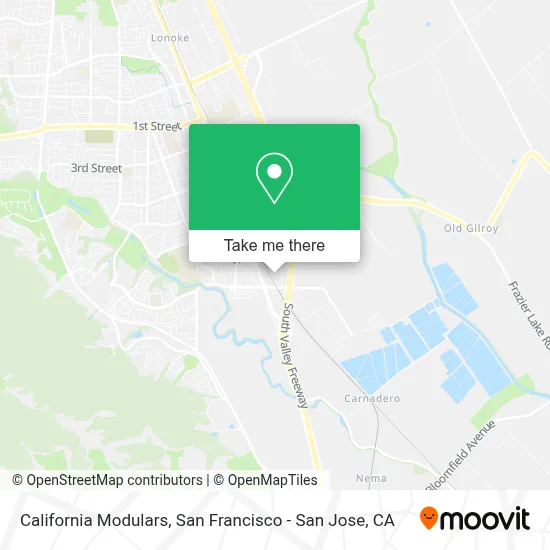 California Modulars map