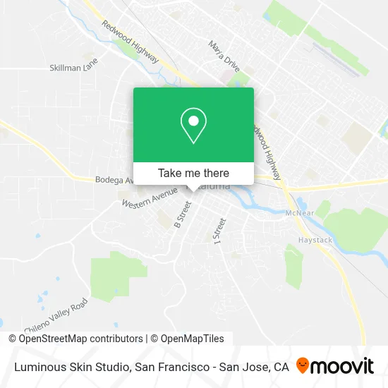 Luminous Skin Studio map