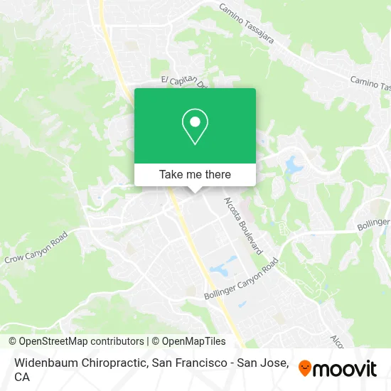Widenbaum Chiropractic map