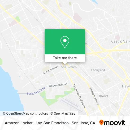 Amazon Locker - Lay map