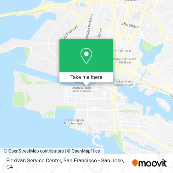 Flexivan Service Center map