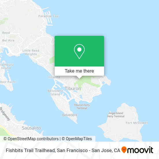 Fishbits Trail Trailhead map