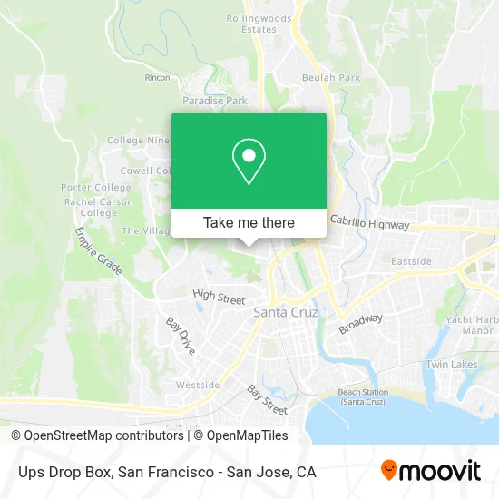 Ups Drop Box map