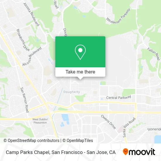 Camp Parks Chapel map
