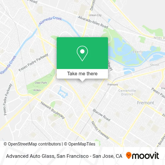 Advanced Auto Glass map