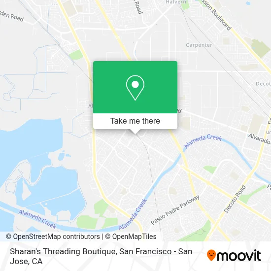 Sharan's Threading Boutique map