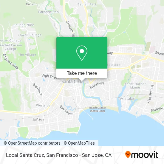 Local Santa Cruz map