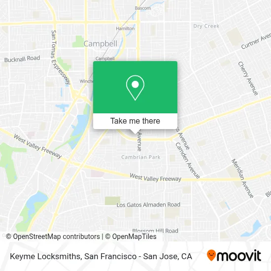 Keyme Locksmiths map