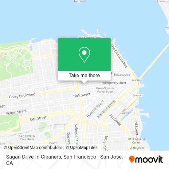Sagan Drive-In Cleaners map