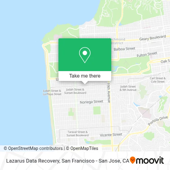 Lazarus Data Recovery map