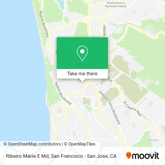 Ribeiro Marie E Md map