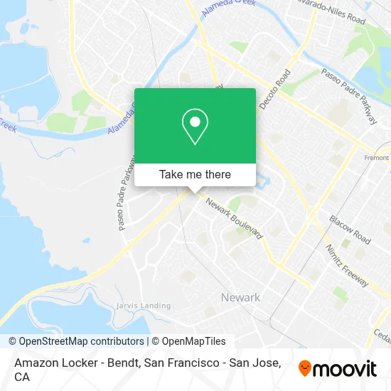 Amazon Locker - Bendt map