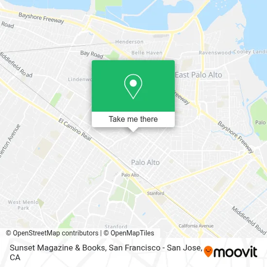 Sunset Magazine & Books map