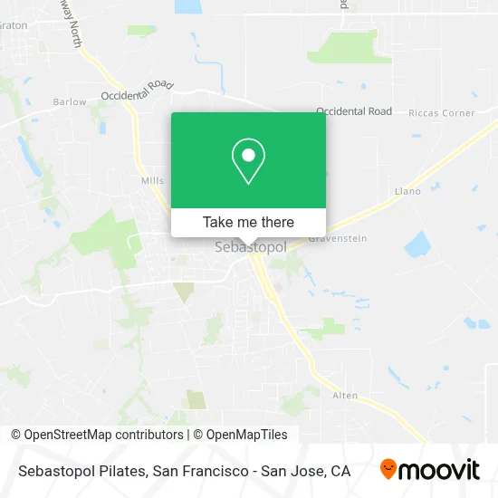 Sebastopol Pilates map
