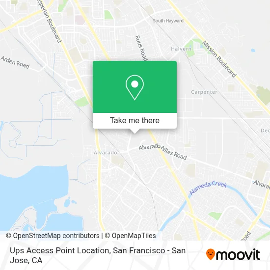 Ups Access Point Location map
