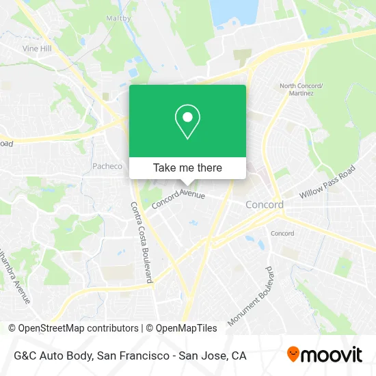 G&C Auto Body map