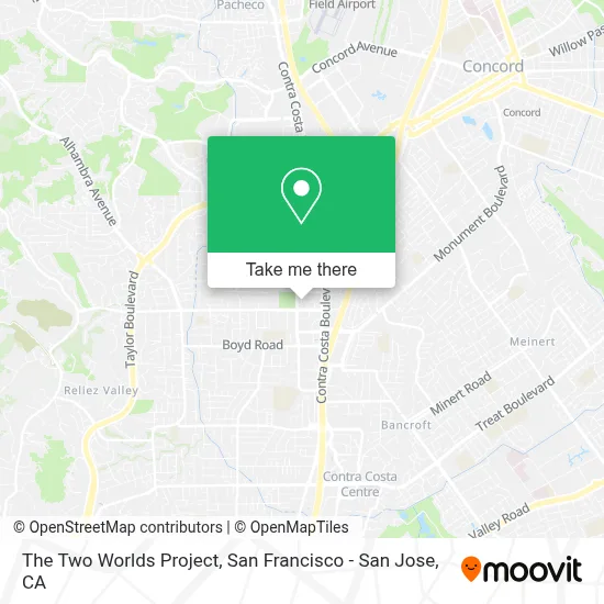 The Two Worlds Project map