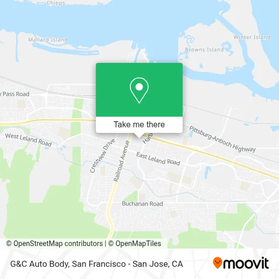 G&C Auto Body map