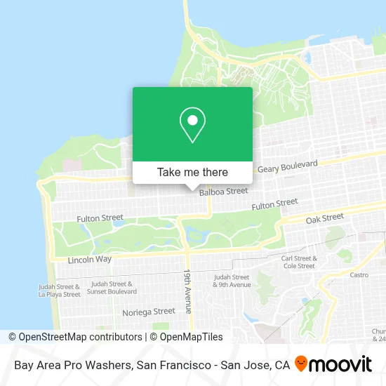 Bay Area Pro Washers map