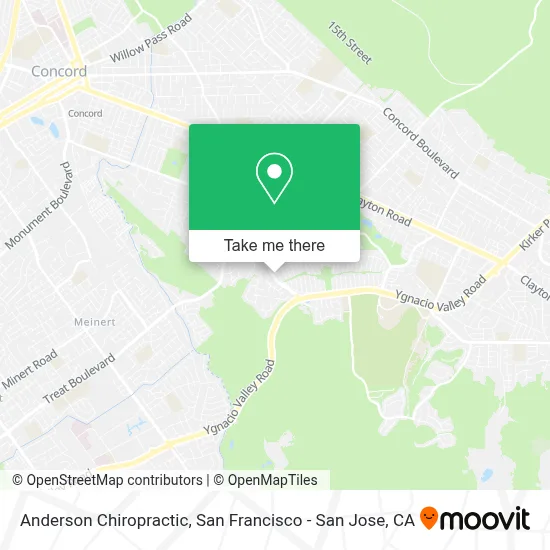 Anderson Chiropractic map