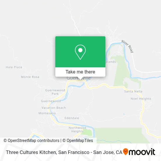 Three Cultures Kitchen map