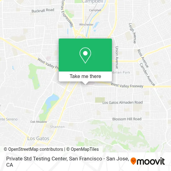 Private Std Testing Center map