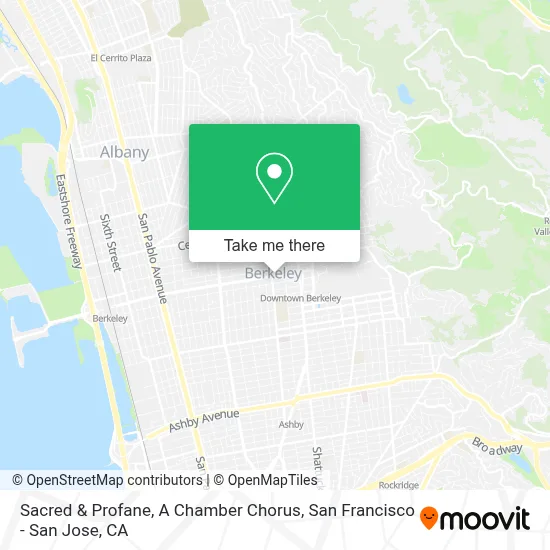 Sacred & Profane, A Chamber Chorus map