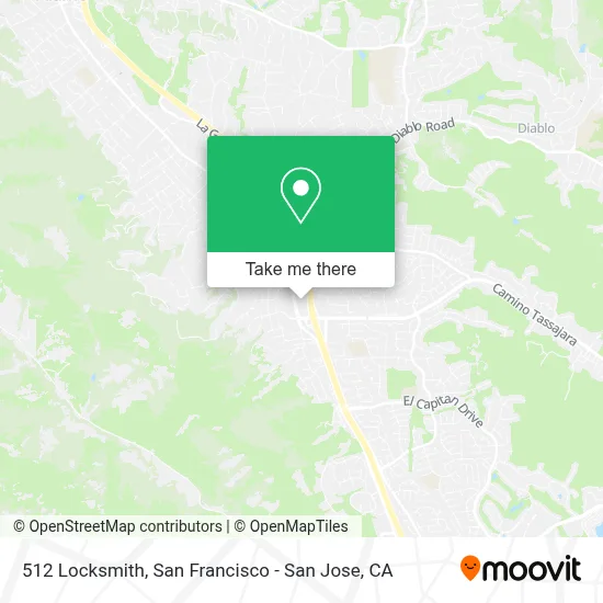 512 Locksmith map