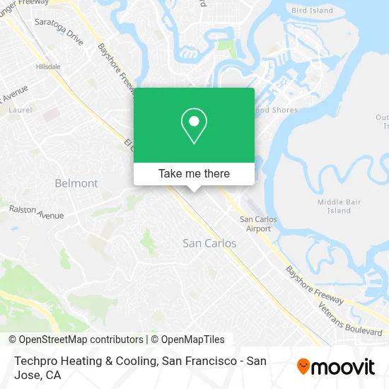 Techpro Heating & Cooling map