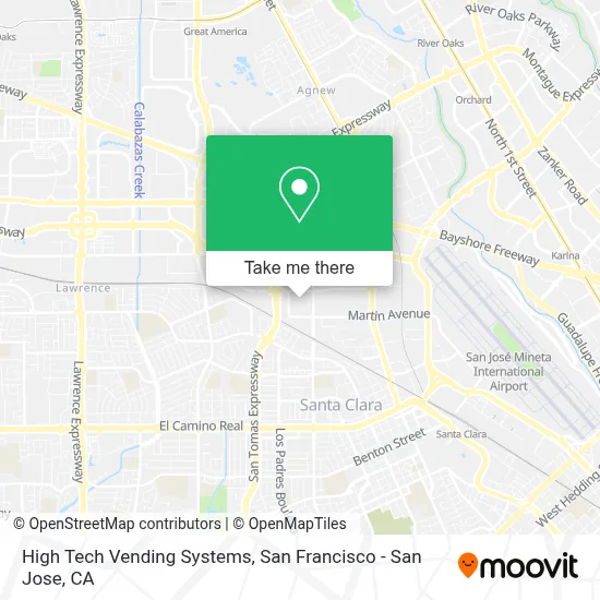 High Tech Vending Systems map