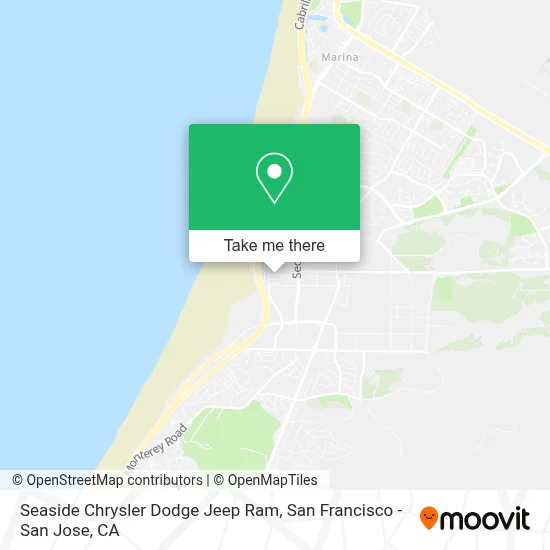 Seaside Chrysler Dodge Jeep Ram map