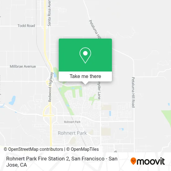 Rohnert Park Fire Station 2 map