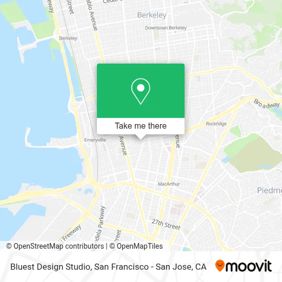 Bluest Design Studio map