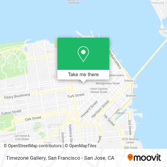 Timezone Gallery map