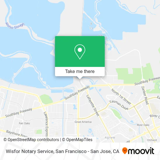 Wisfor Notary Service map