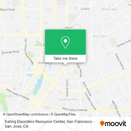 Eating Disorders Resource Center map