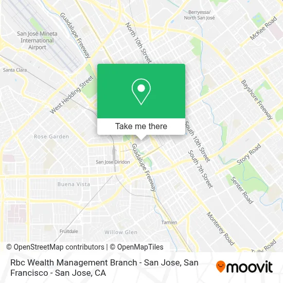 Rbc Wealth Management Branch - San Jose map